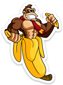 DK Banana - Vinyl Sticker