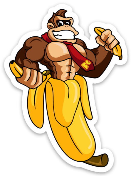 DK Banana - Vinyl Sticker