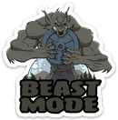 Beast Mode Werewolf - Vinyl Sticker
