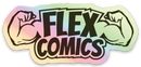 Flex Comics Hologram Logo - Vinyl Sticker