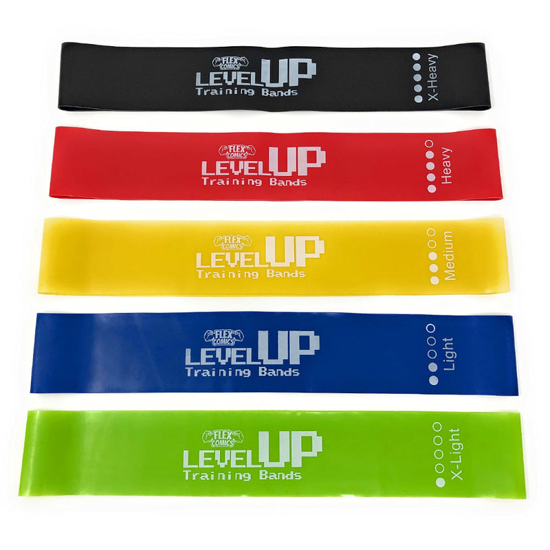 Flex Comics LEVEL UP Training Bands - [Beginner] 5 Piece Set