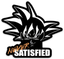 Never Satisfied - Vinyl Sticker