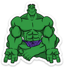 No Smash Incredible Bulk - Vinyl Sticker