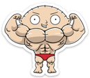 SwoleStewie - Vinyl Sticker