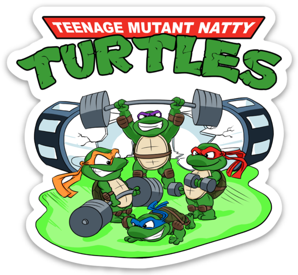 TMNT (Teenage Mutant Natty Turtles) - Vinyl Sticker