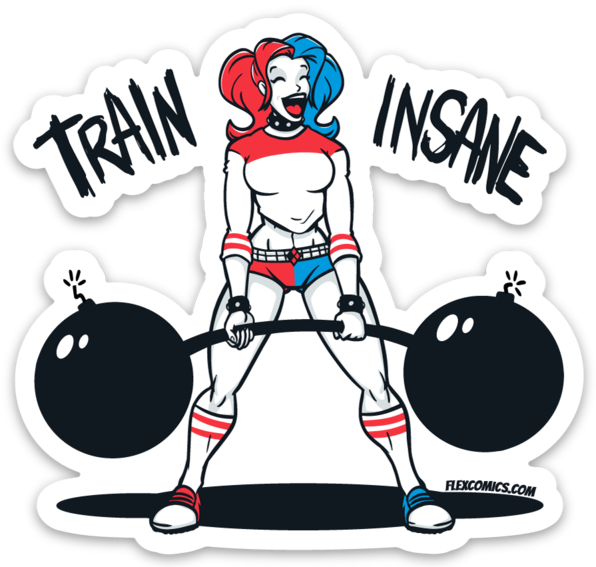 Train Insane - Vinyl Sticker