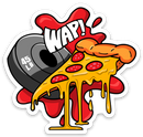 WAP: Weights and Pizza - Vinyl Sticker