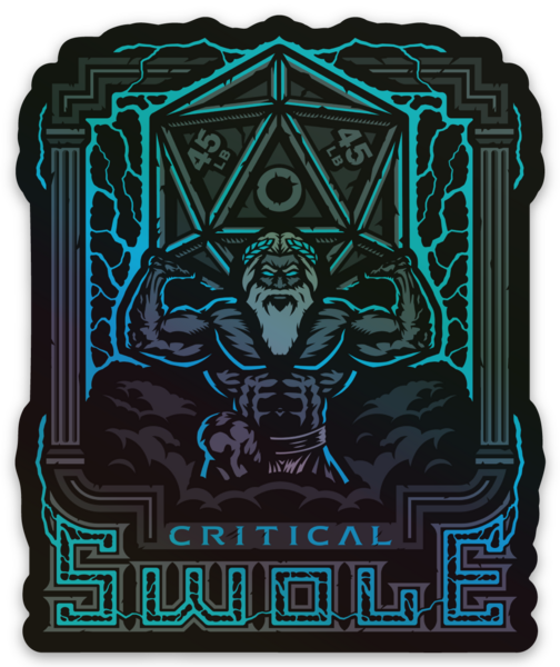 Critical Swole - Sticker